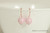 14K rose gold filled light pastel pink pearl drop earrings handmade by Jessica Luu Jewelry