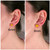 Sterling Silver Yellow Crystal Stud Earrings - Available in 2 Sizes and Other Metal Options