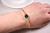 Gold Emerald Green Crystal Bangle Bracelet - More Metal Options Available