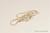 14K yellow gold filled herringbone wire wrapped clear crystal earrings handmade by Jessica Luu Jewelry
