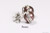 Sterling silver wire wrapped dark velvet brown pearl stud earrings handmade by Jessica Luu Jewelry