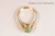 Gold Light Green Chrysolite Crystal Ring - More Metal Options Available