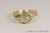 Gold Light Green Chrysolite Crystal Ring - More Metal Options Available