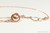 14K rose gold filled wire wrapped 10mm pearl solitaire pendant on chain necklace handmade by Jessica Luu Jewelry