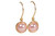 Gold Light Pink Pearl Earrings - Available with Matching Necklace and Other Metal Options