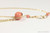 14K gold filled wire wrapped pink coral pearl necklace handmade by Jessica Luu Jewelry