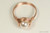 14K rose gold filled wire wrapped ivory creamrose pearl solitaire ring handmade by Jessica Luu Jewelry