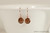 14K rose gold filled wire wrapped smoked topaz brown crystal drop earrings handmade by Jessica Luu Jewelry