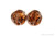 Rose Gold Brown Crystal Stud Earrings - Available in 2 Sizes and Other Metal Options