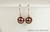 14K rose gold filled wire wrapped dark chocolate velvet brown pearl drop earrings handmade by Jessica Luu Jewelry