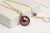 Gold Dark Brown Pearl Earrings - Available with Matching Necklace and Other Metal Options