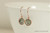 14K rose gold filled wire wrapped black diamond grey crystal drop earrings handmade by Jessica Luu Jewelry