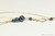 14K yellow gold filled chain necklace with three black Tahitian pearl pendant handmade by Jessica Luu Jewelry