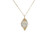 Gold Clear Crystal Necklace - Available with Matching Earrings and Other Metal Options