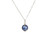 Sterling Silver Iridescent Dark Blue Pearl Necklace - Available with Matching Earrings and Other Metal Options