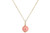 Gold Pink Coral Pendant Necklace - Available with Matching Earrings and Other Metal Options