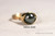 Rose Gold Dark Grey Pearl Ring - Other Metal Options Available