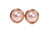 Rose Gold Light Pink Pearl Stud Earrings - Available in 2 Sizes and Other Metal Options