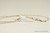 14K yellow gold filled clear crystal spike pendant on chain necklace handmade by Jessica Luu Jewelry