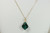 14K yellow gold filled emerald green crystal baroque pendant on chain necklace handmade by Jessica Luu Jewelry 14K yellow gold filled emerald green crystal baroque pendant on chain necklace handmade by Jessica Luu Jewelry