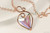 14K rose gold filled wire wrapped paradise shine crystal arrow pendant on chain necklace handmade by Jessica Luu Jewelry