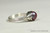 Sterling silver wire wrapped iridescent red pearl solitaire ring handmade by Jessica Luu Jewelry