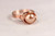 Rose Gold Pearl Ring - Other Metal Options Available