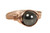 Rose Gold Black Pearl Ring - Other Metal Options Available