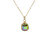 Gold Green Purple Crystal Necklace - Available with Matching Earrings and Other Metal Options