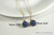Sterling Silver Lapis Blue Earrings - Available with Matching Necklace and Other Metal Choices