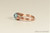 14K rose gold filled wire wrapped aquamarine crystal ring handmade by Jessica Luu Jewelry