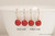 Sterling Silver Red Coral Earrings - Available with Matching Necklace and Other Metal Options