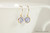 Gold Lavender Crystal Earrings - Other Metal Options Available