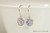 Gold Lavender Crystal Earrings - Other Metal Options Available