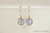 Gold Lavender Crystal Earrings - Other Metal Options Available