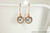 Rose Gold Silver Pearl Earrings - Available with Matching Necklace and Other Metal Options