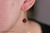14K yellow gold filled amethyst purple rose peach crystal dangle earrings handmade by Jessica Luu Jewelry