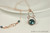 14K rose gold filled wire wrapped iridescent Tahitian flat coin pearl pendant on chain necklace handmade by Jessica Luu Jewelry