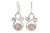 Sterling Silver Pink Crystal Earrings - Available with Matching Necklace