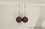 Sterling Silver Dark Purple Pearl Solitaire Necklace - Available with Matching Earrings and Other Metal Options