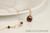 Rose Gold Dark Brown Crystal Necklace - Available with Matching Earrings and Other Metal Options