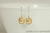 Sterling Silver Gold Pearl Earrings - Available with Matching Necklace and Other Metal Options