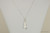 Sterling Silver White Alabaster Crystal Necklace - Available with Matching Earrings and Other Metal Options