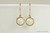 14K rose gold filled wire wrapped pastel light green Swarovski pearl drop earrings handmade by Jessica Luu Jewelry