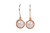 Rose Gold Iridescent Light Pink Pearl Earrings - Available with Matching Necklace and Other Metal Options