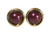 Gold Purple Pearl Stud Earrings - Available in 3 Sizes and Other Metal Options