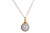 Gold Iridescent Powder Blue Pearl Necklace - Available with Matching Earrings and Other Metal Options