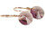 Rose Gold Purple Crystal Dangle Earrings - More Metal Options Available