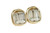 Gold Ice Blue Crystal Stud Earrings - Available with Matching Necklace and Other Metal Options