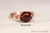 Sterling Silver Dark Red Pearl Ring - Other Metal Options Available